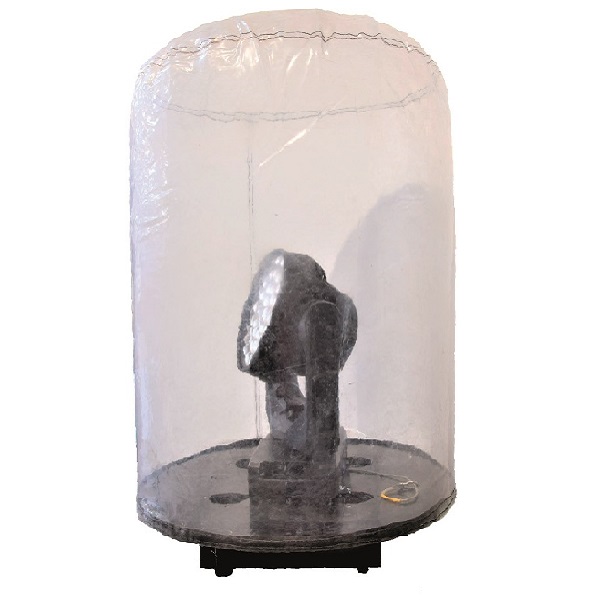 Protector impermeable suelo para foco móvil